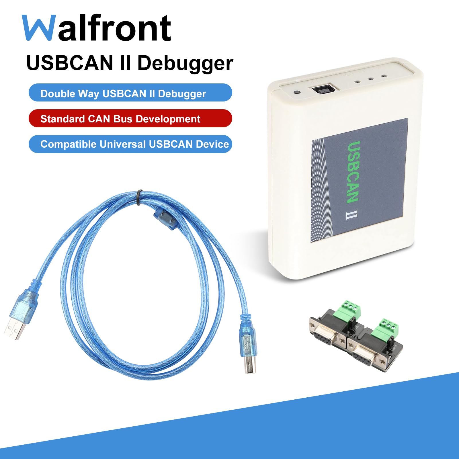 Amazon.com: USB to CAN Analyzer Double Way USBCAN II Debugger